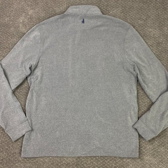 Johnnie-O 1/4 Zip Pullover Men's Medium Gray Meteor Brady 2.0 Microfleece - Picture 5 of 11